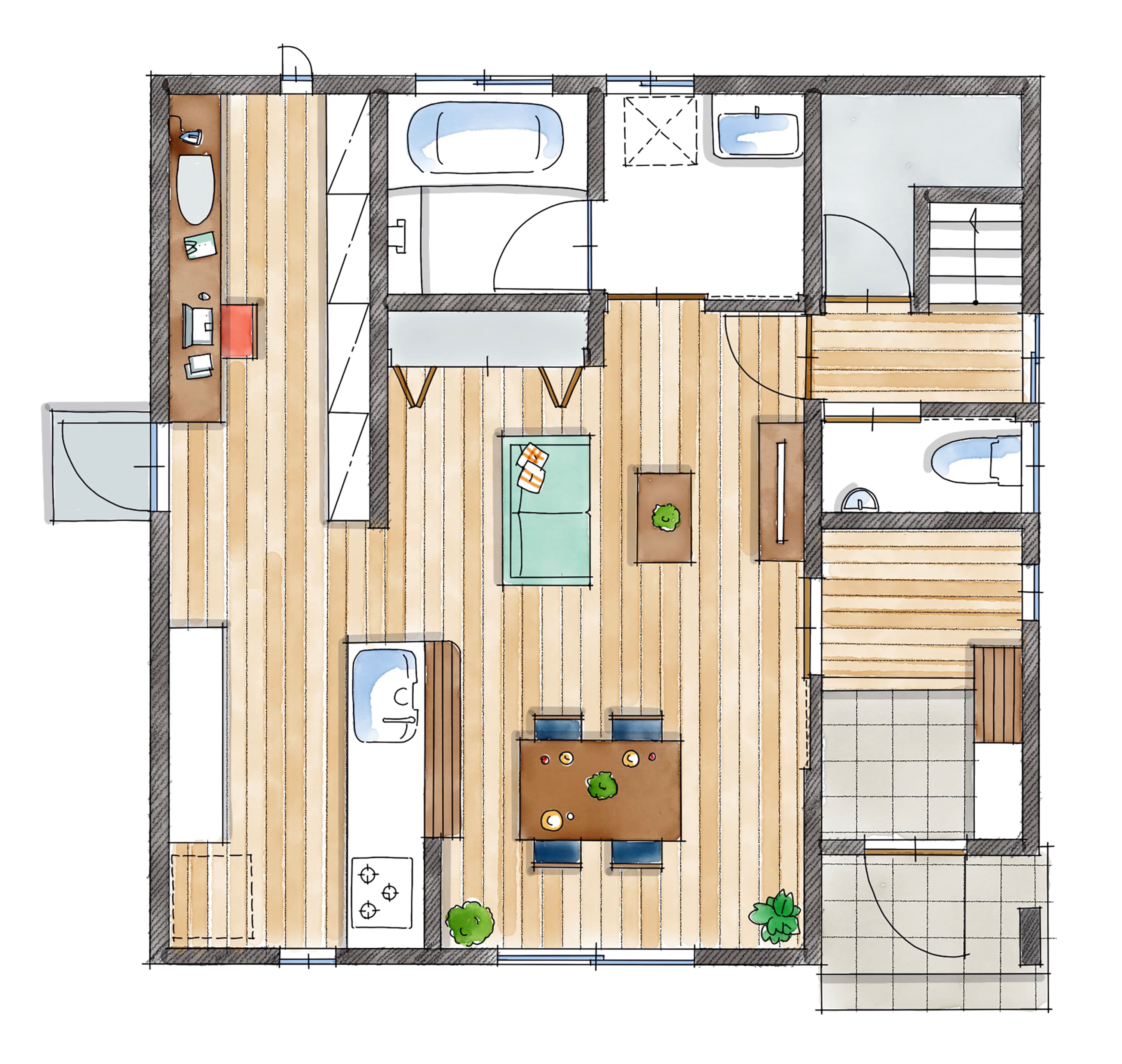 1F間取りイメージ